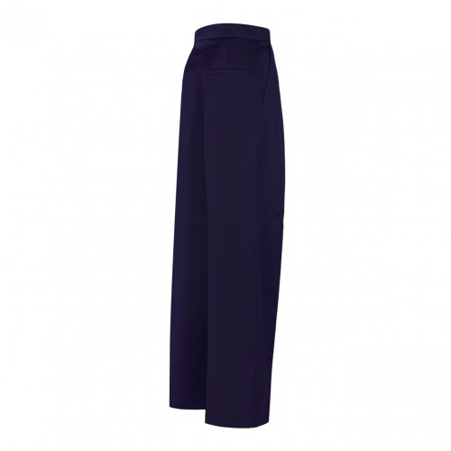 Dark Purple Oversized Low-Waisted Trousers
