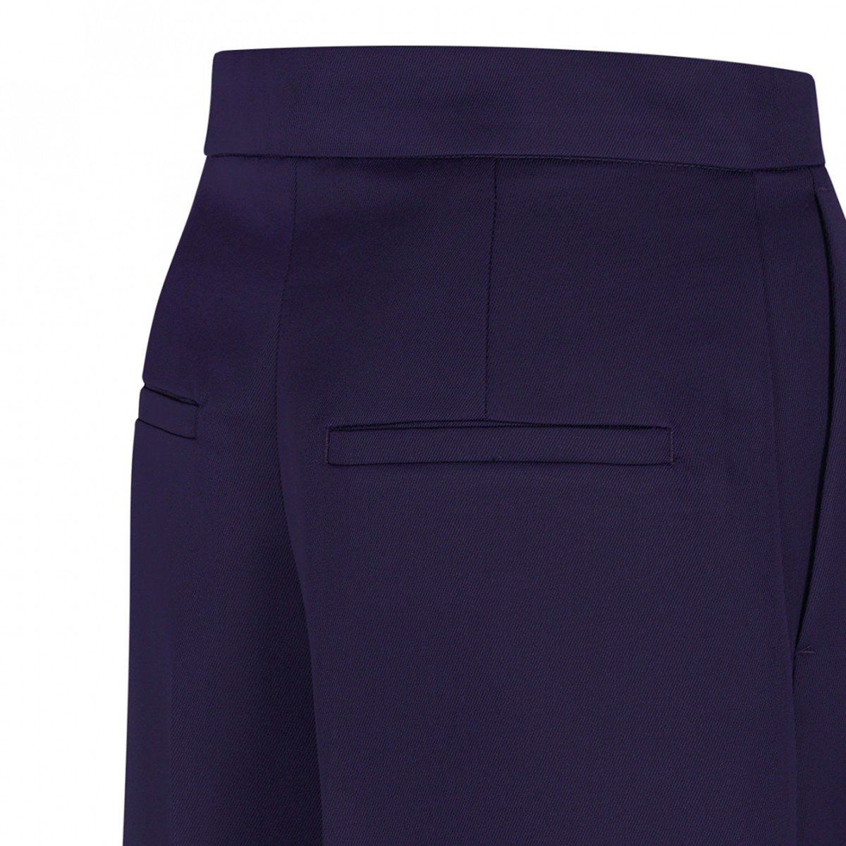 Dark Purple Oversized Low-Waisted Trousers