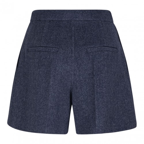 Slightly Flared Blue Bermuda Shorts 2