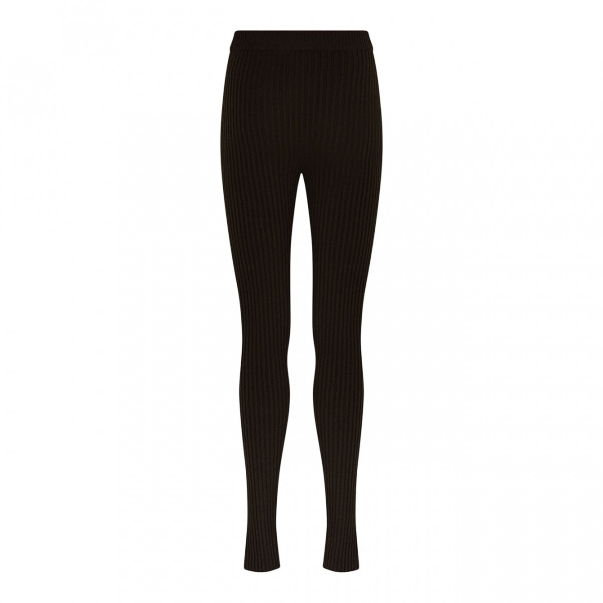 Moss Green Leggings In wool And Cashmere Yarn