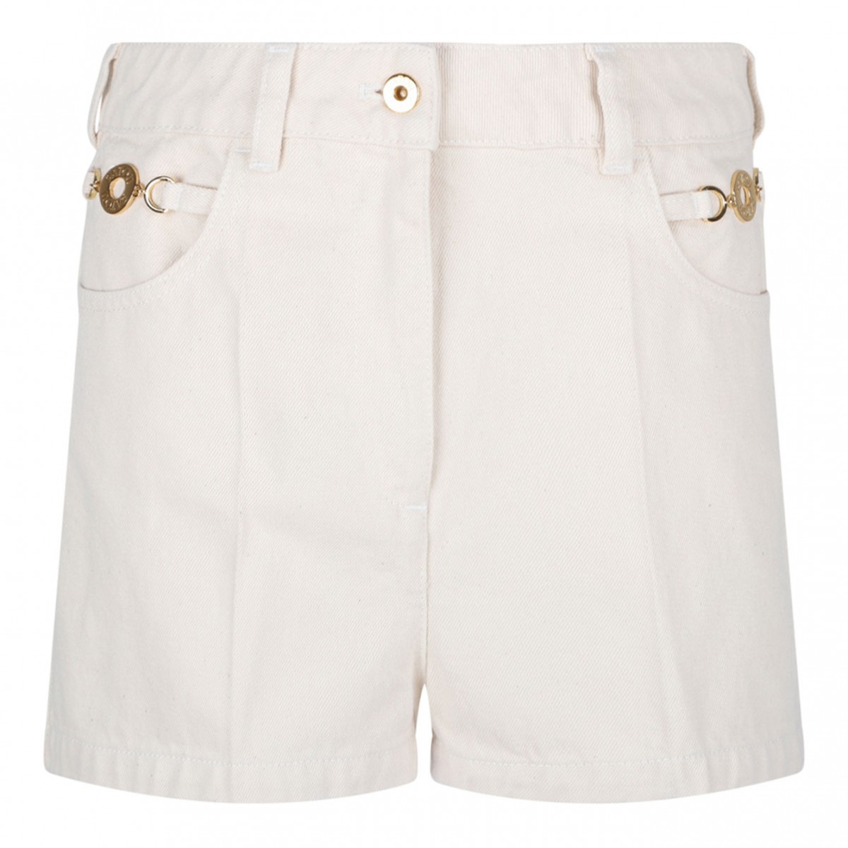 Natural Denim Mini Shorts