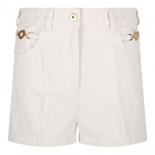 Natural Denim Mini Shorts