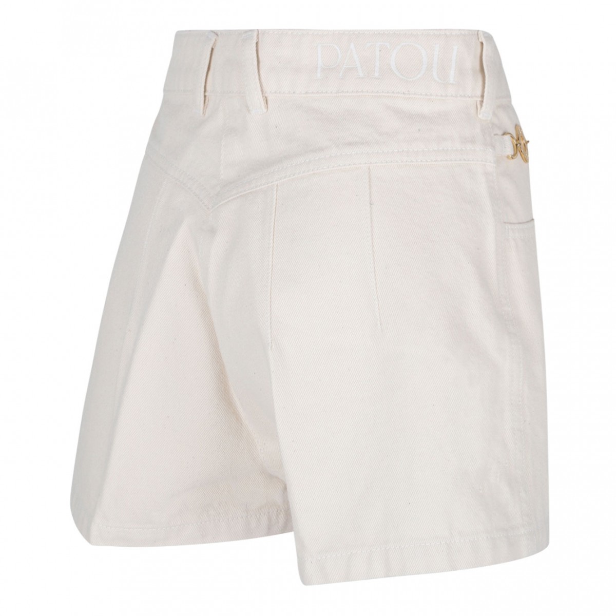 Natural Denim Mini Shorts