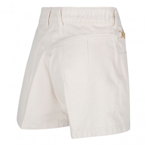 Natural Denim Mini Shorts