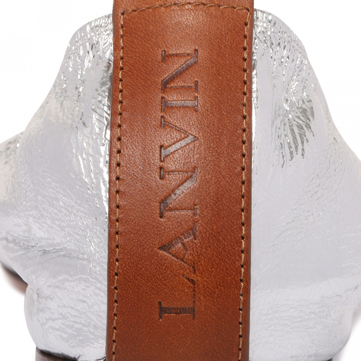 Sliver Metallic Ballerina Shoes