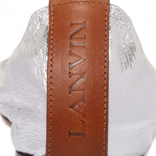 Sliver Metallic Ballerina Shoes