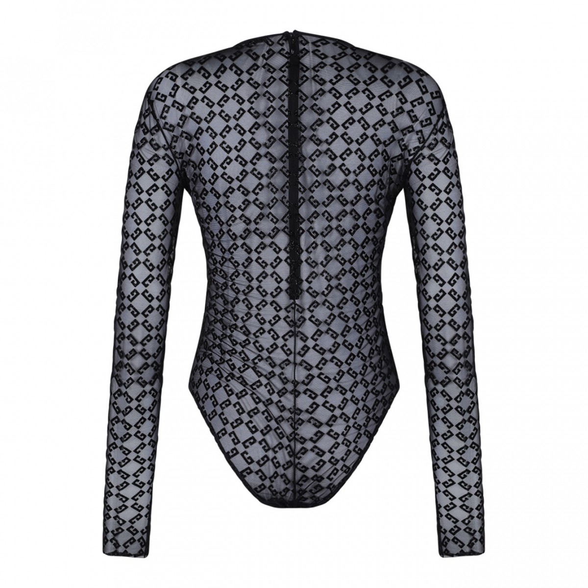 Black Logo Flocked Body