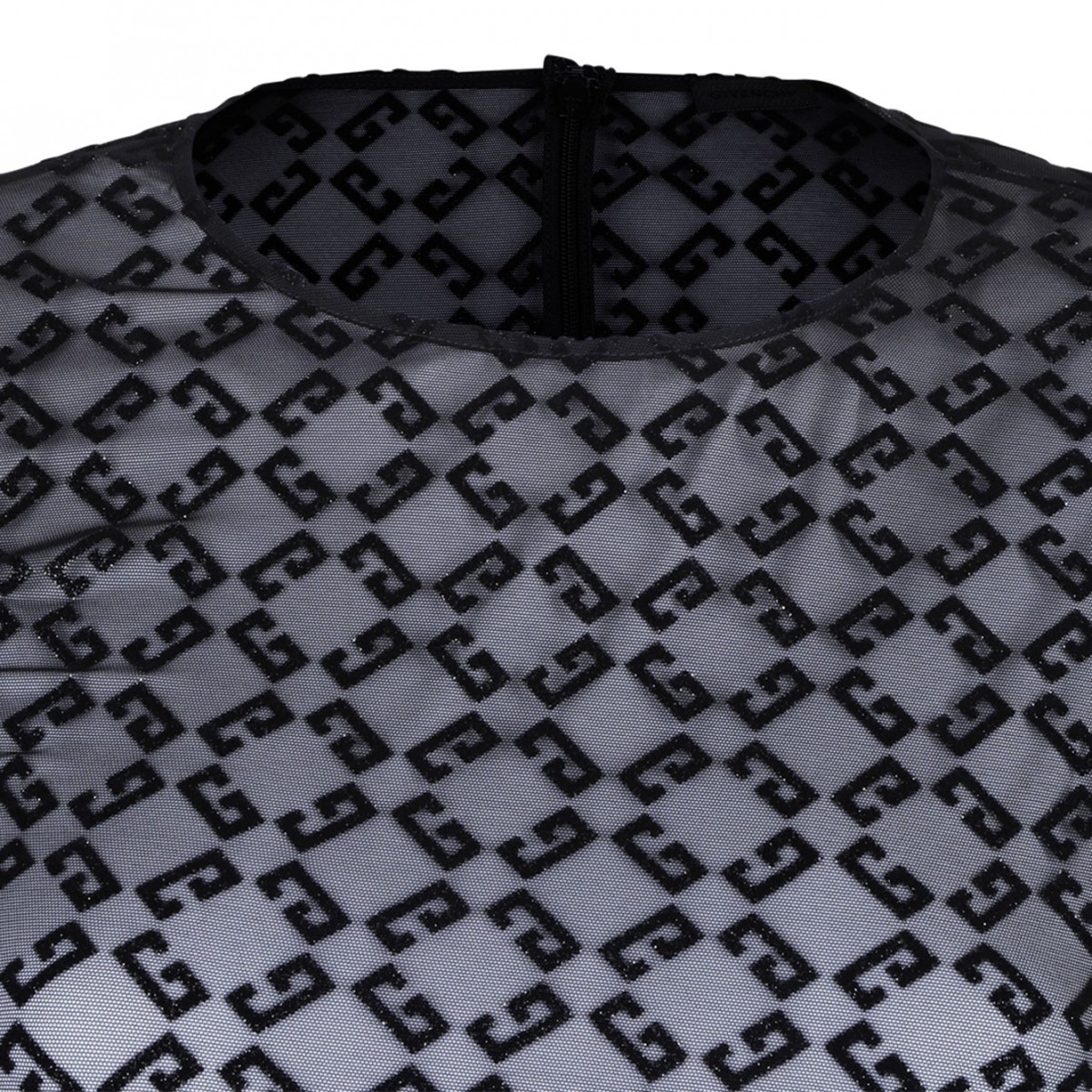 Black Logo Flocked Body