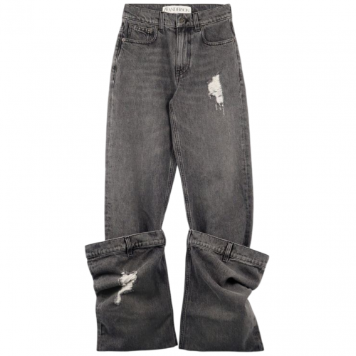 Distressed Bucket Jeans