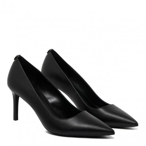 Black Calf Leather Keke Pumps