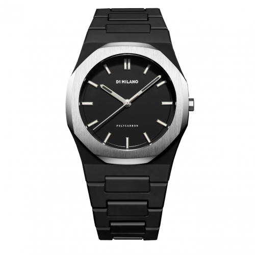 Black and Silver Minimalist Watch