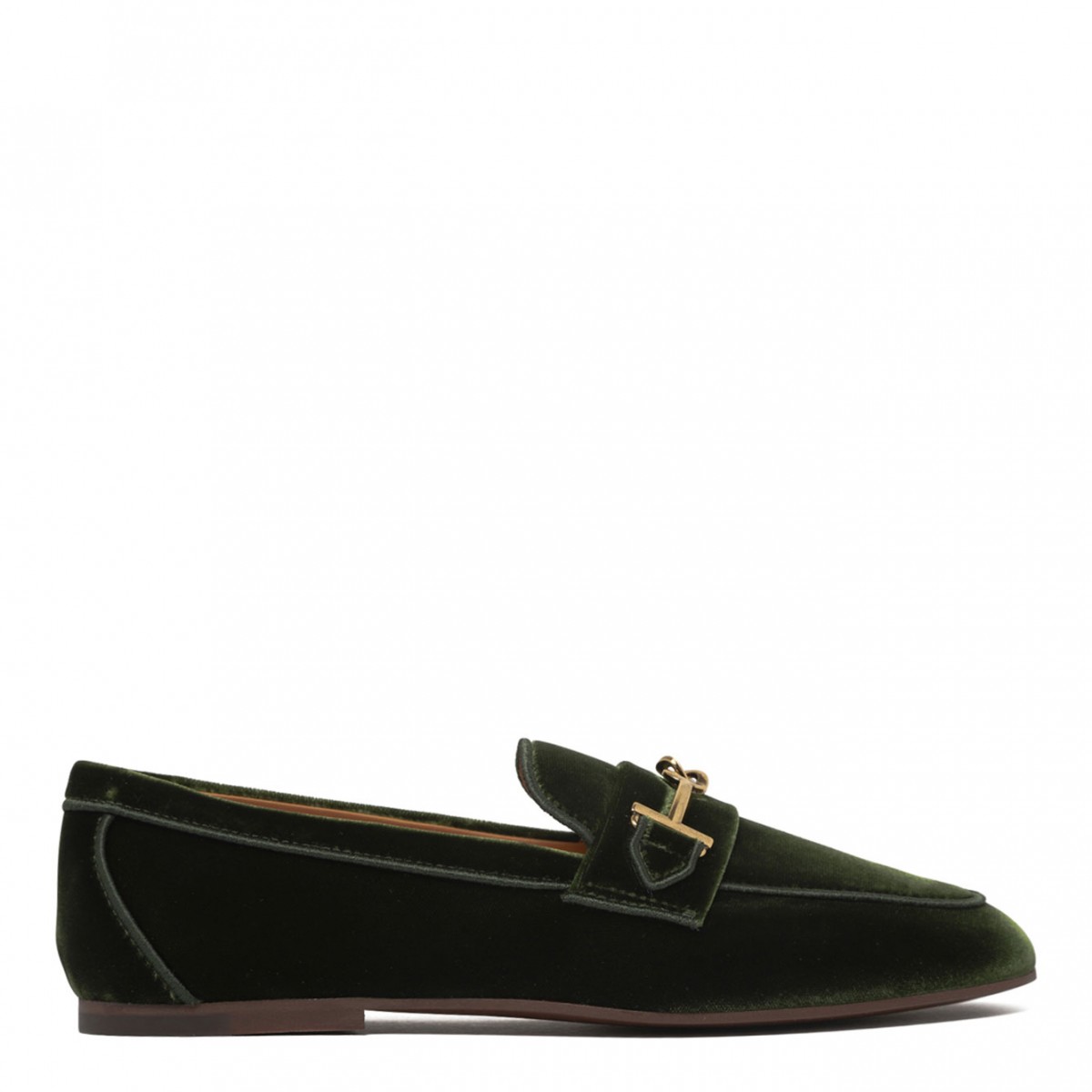 Moss Green Velvet Loafers