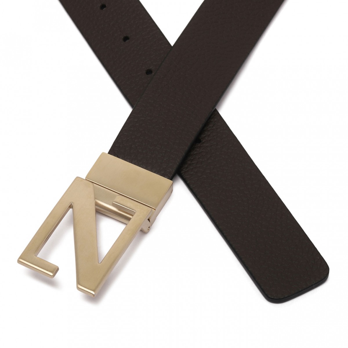 Brown Monogram Buckle Belt