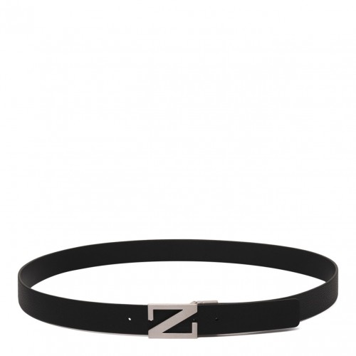 Black Monogram Buckle Belt