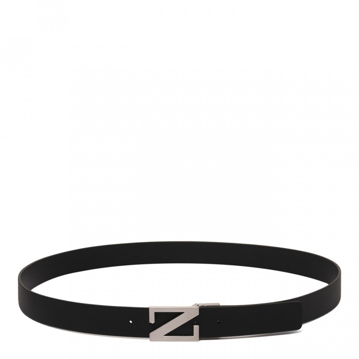 Black Monogram Buckle Belt