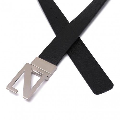 Black Monogram Buckle Belt 2