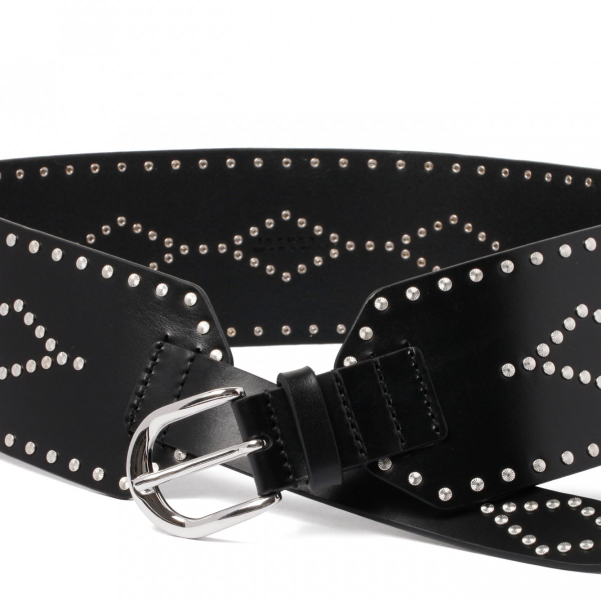 Black Stud Embellished Belt