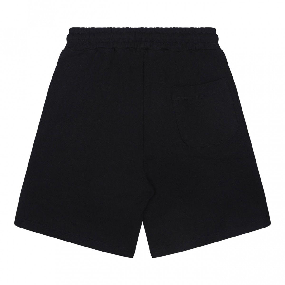 Black Logo Print Shorts