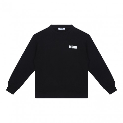 Black Logo Print Sweatshirt