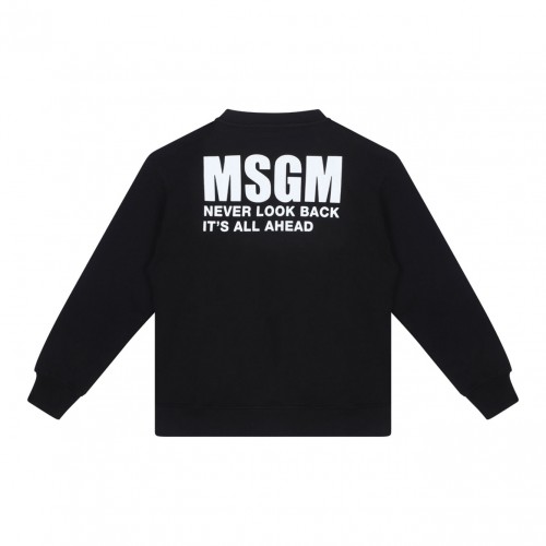 Black Logo Print Sweatshirt