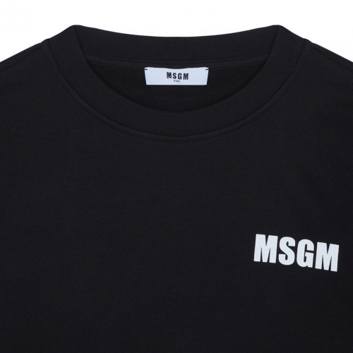 Black Logo Print Sweatshirt