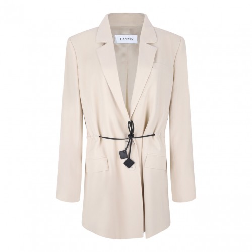 Ecru Virgin Wool Blazer