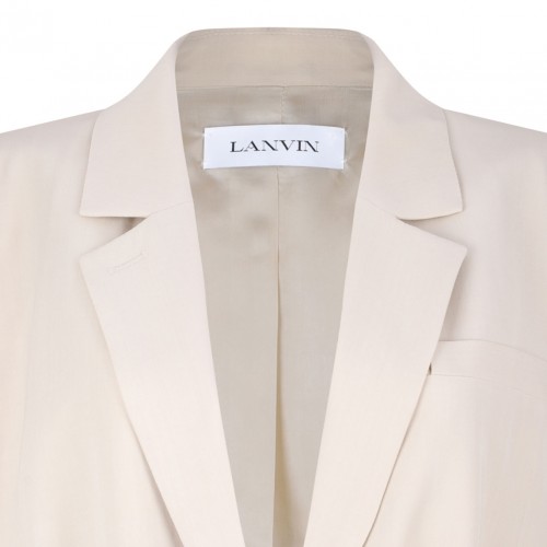 Ecru Virgin Wool Blazer