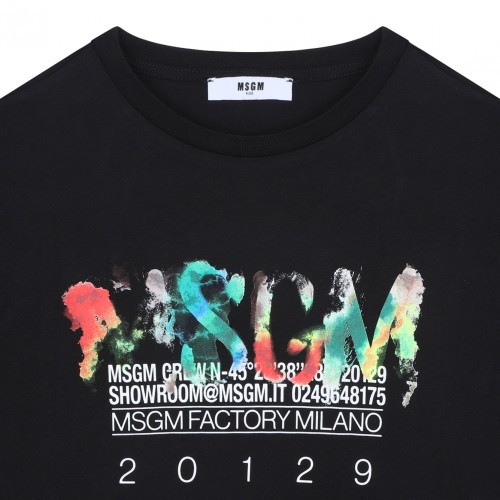 Black Logo Print T-Shirt