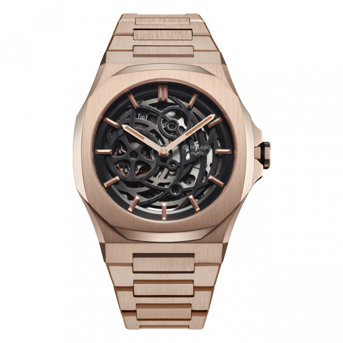 Rose Gold Tone Mechanical Marvel Watch