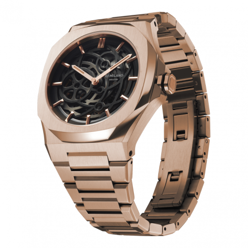 Rose Gold Tone Mechanical Marvel Watch 2
