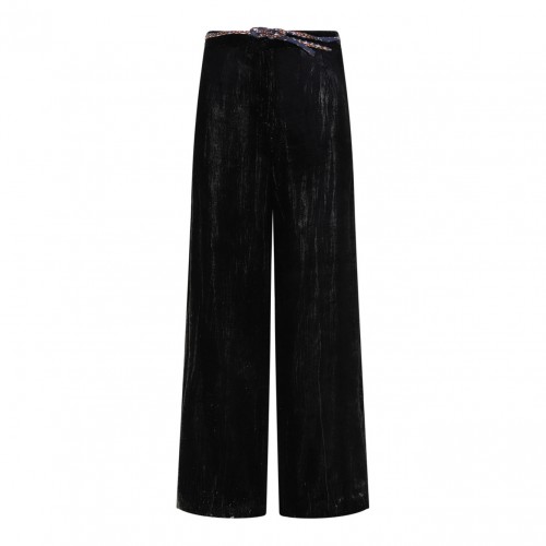 Black Velvet Trousers