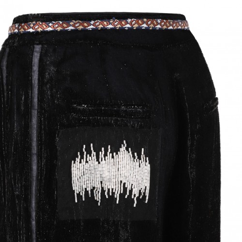 Black Velvet Trousers