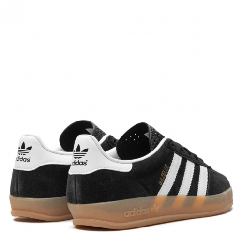 Black and White Gazelle Indoor Sneakers