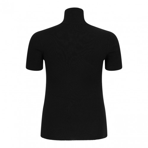 Black Wool Yarn Turtleneck 2