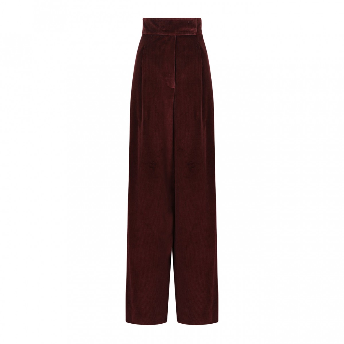 Cherry Wide Leg Velvet Trousers