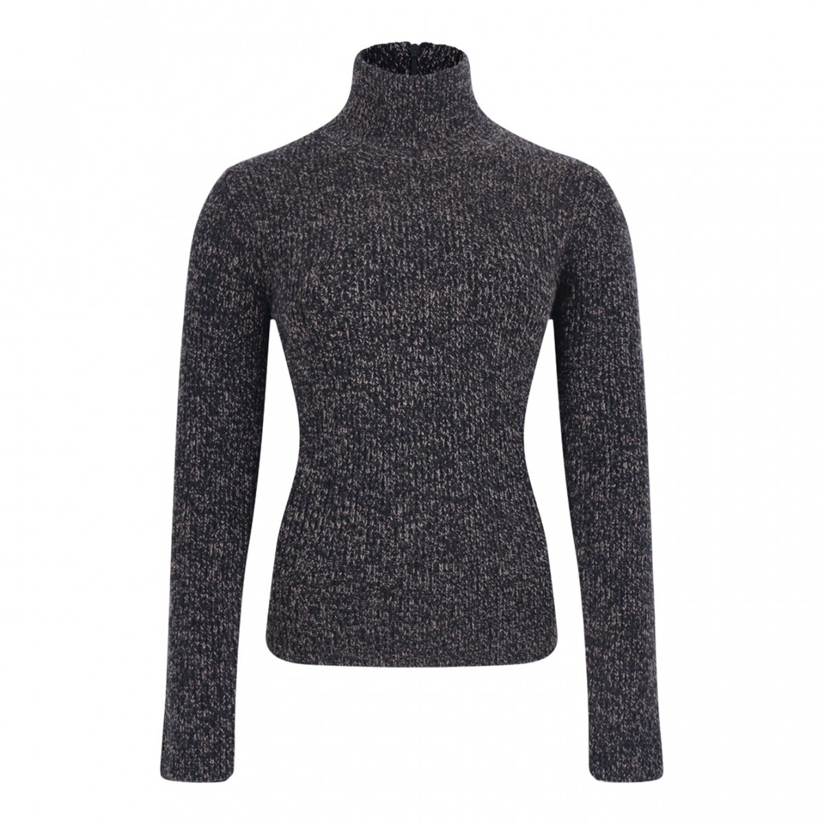Turtleneck In Wool And Cashmere Mouline