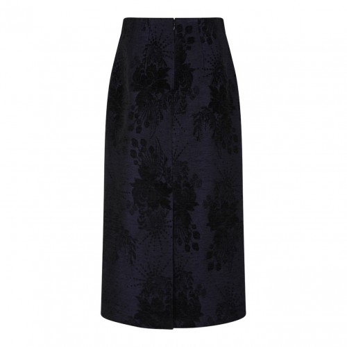 Graphite Blue Midi Skirt 2