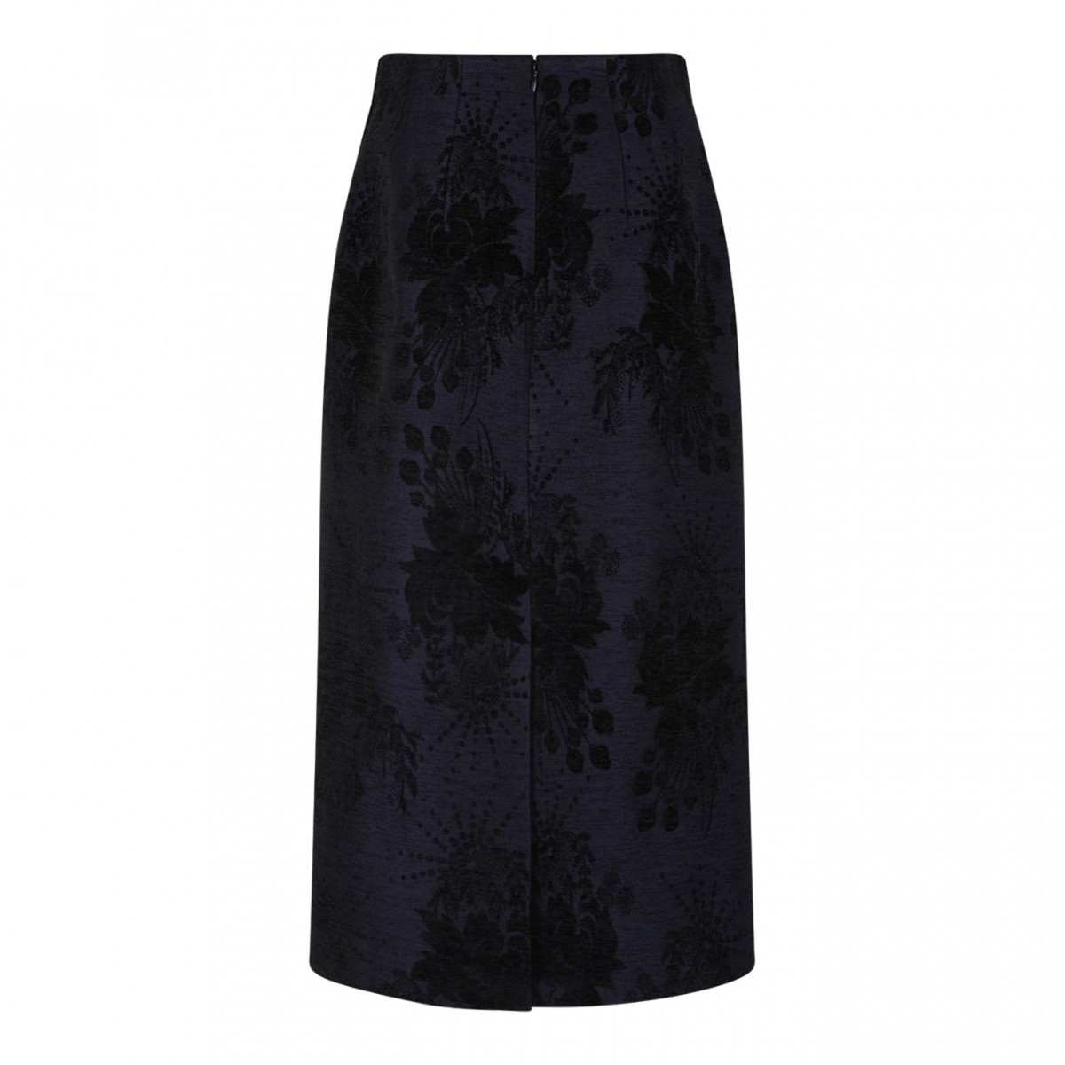 Graphite Blue Midi Skirt