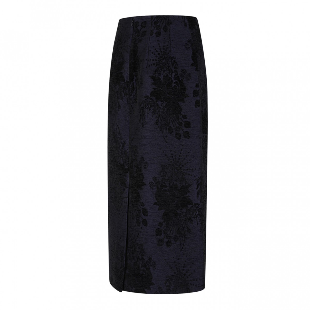 Graphite Blue Midi Skirt