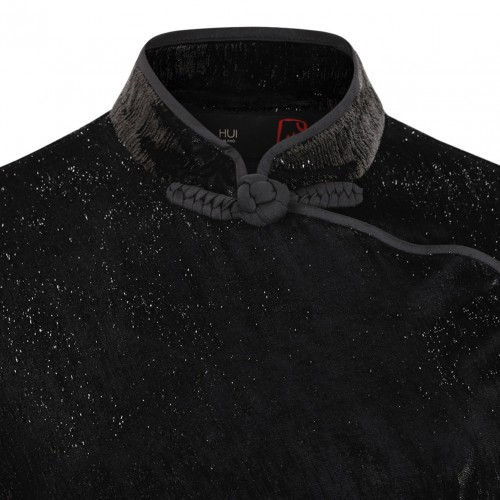 Black Velvet Qipao Long Dress