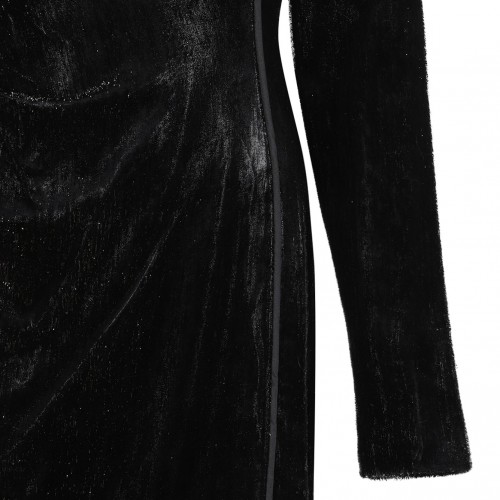 Black Velvet Qipao Long Dress