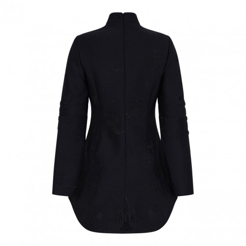 Dark Blue Chinese Jacket With Details 2