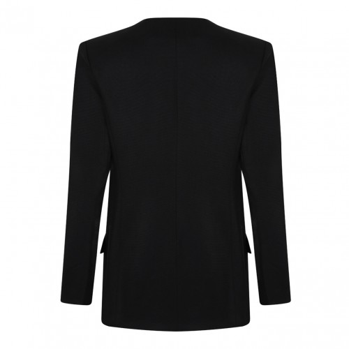 Black Contrasting Panel Blazer