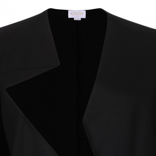 Black Contrasting Panel Blazer