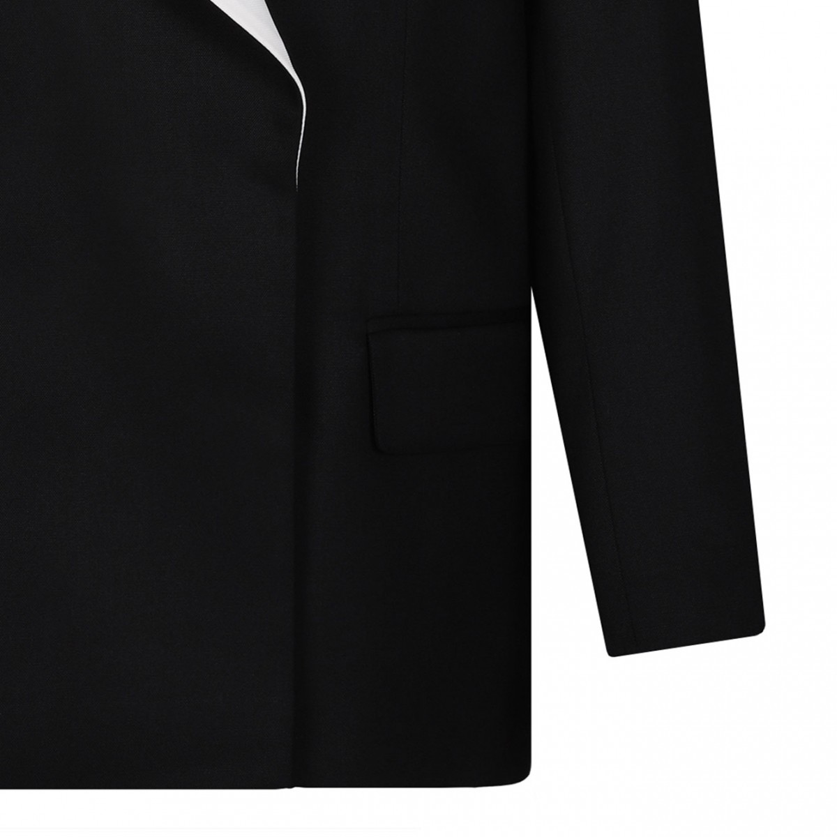 Black Contrasting Panel Blazer