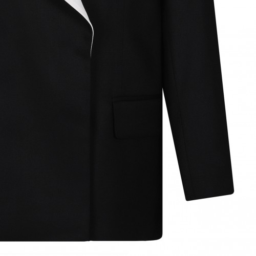 Black Contrasting Panel Blazer