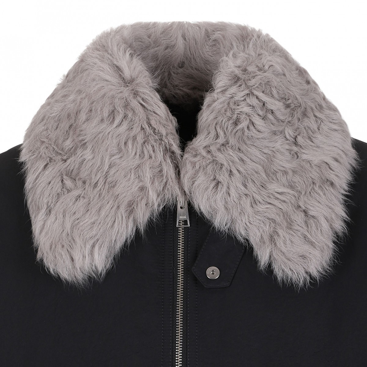 Bomber Jacket In Crumpled Nylon Serge