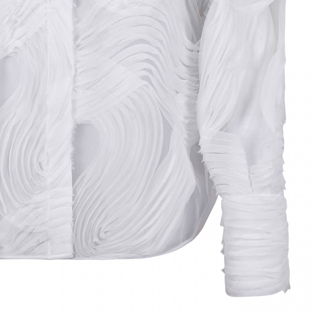 White Semi-Sheer Shirt