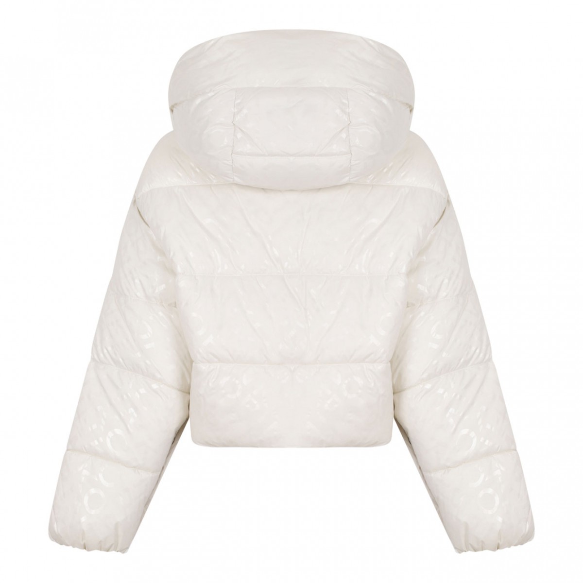 Off White Hooded Puffer Jacket