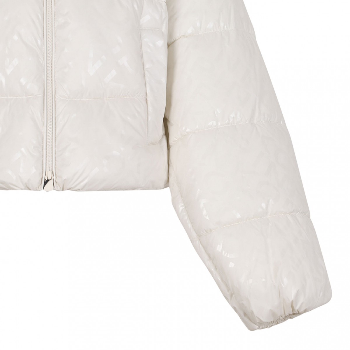 Off White Hooded Puffer Jacket